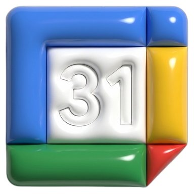 Google Calendar 3D Icon