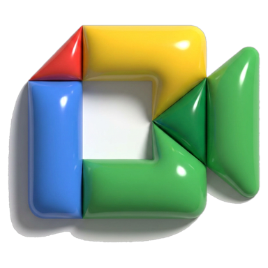 Google Meet 3D Icon