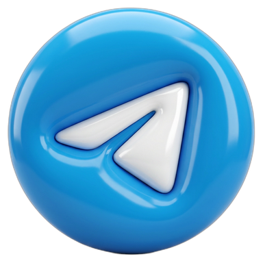 Telegram 3D Icon